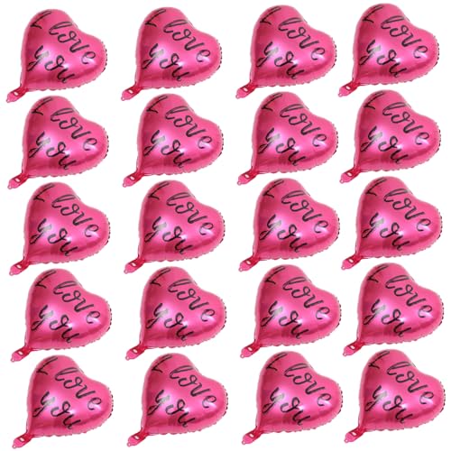 Homoyoyo 20Stücke Herzballons Aluminiumfolie Und Geburtstagsdekoration Party Dekorationsset Für Frauen Love You Design Festliche Ballons Homoyoyo 20Stücke Herzballons Aluminiumfolie Und Geburtstagsdekoration Party Dekorationsset Für Frauen Love You Design Festliche Ballons von Homoyoyo