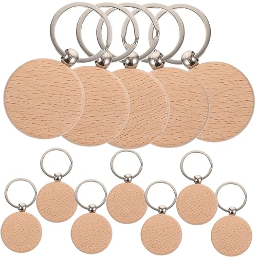 Homoyoyo 20Stücke Holz Schlüsselanhänger DIY Holzschlüsselringe Für Bastelprojekte Zur Personalisierung Von Schlüsselbund Und Taschen Homoyoyo 20Stücke Holz Schlüsselanhänger DIY Holzschlüsselringe Für Bastelprojekte Zur Personalisierung Von Schlüsselbund Und Taschen von Homoyoyo