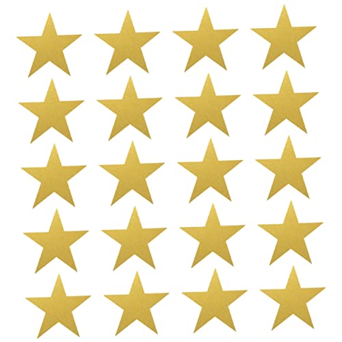 Homoyoyo 20Stücke Papierausschnitte Glitzerpapier DIY Dekoration für Bastelprojekte Klassenzimmer und Partys Zackige Sterne Hochwertigem Papier von Homoyoyo
