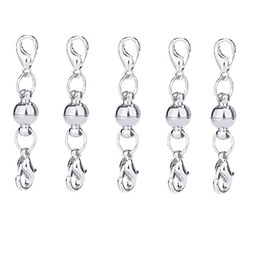 Homoyoyo 20Stücke Runde Magnetverschlüsse für Schmuckdesign Silber für Armbänder und Halsketten Starker Halt Einfache Handhabung DIY Schmuckherstellung Homoyoyo 20Stücke Runde Magnetverschlüsse für Schmuckdesign Silber für Armbänder und Halsketten Starker Halt Einfache Handhabung DIY Schmuckherstellung von Homoyoyo