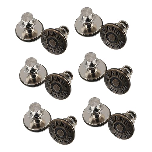 Homoyoyo 20Stücke Verstellbare Nagelfreie Jeansknöpfe für Hosen und Kleidung Praktische Schnallen für DIY Accessoires Einfach zu Verwenden und für Jacken und Rucksäcke von Homoyoyo