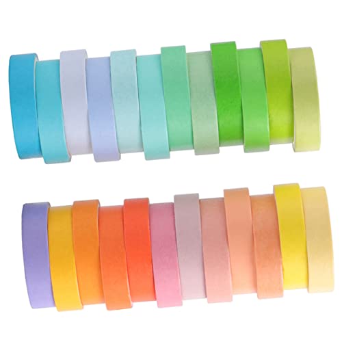 Homoyoyo 24 Rollen Washi Tape Bunte DIY Klebebänder für Scrapbooking Journaling und Bastelprojekte zum Dekorieren und Verpacken von Homoyoyo