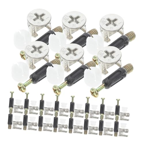 Homoyoyo 24 Sätze Möbelverbinder Fit Fass Schnalle Verbinden Möbelbeschläge Aus Metall Möbelverbindungssatz Austausch Der Nockenbeschläge Für Möbel Nockenschraube Fix Montage Zinklegierung von Homoyoyo