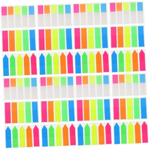 Homoyoyo 24 Sets Retro Transparente Pastell Notizen Seitenmarkierungen Gelb Weiß Kommentieren Farbige Notizblock Sticks Sortiert Selbstklebend Durchscheinend Klebstoff Für Klebrige Süße von Homoyoyo