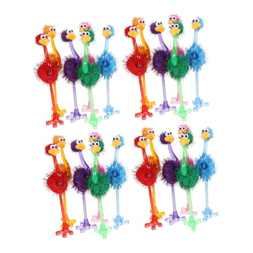Homoyoyo 24 Stück Cartoon-Stift lustige Stifte für süße Stifte Strauß Kugelschreiber Lustige Stifte, Großpackung Karikatur Schreibwaren für Studenten Kawaii Schreibstifte Plastik von Homoyoyo