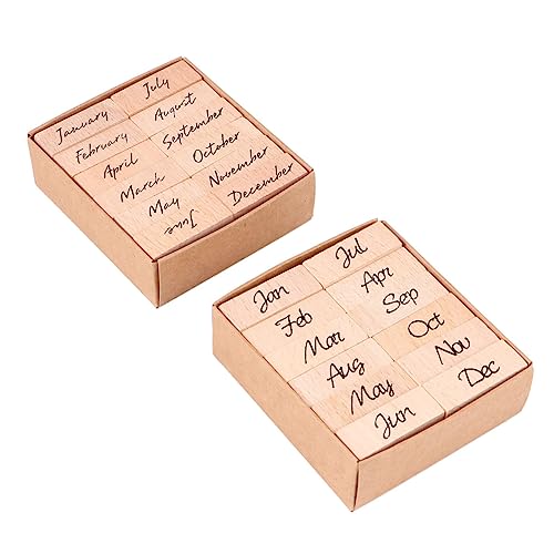 Homoyoyo 24 Stück Holzstempel DIY Monatsbuchstaben und Abkürzungen Gummi Stempel für Scrapbooking Tagebuch Langlebige Gravur Wiederverwendbar Bastelzubehör Pädagogisches Homoyoyo 24 Stück Holzstempel DIY Monatsbuchstaben und Abkürzungen Gummi Stempel für Scrapbooking Tagebuch Langlebige Gravur Wiederverwendbar Bastelzubehör Pädagogisches von Homoyoyo