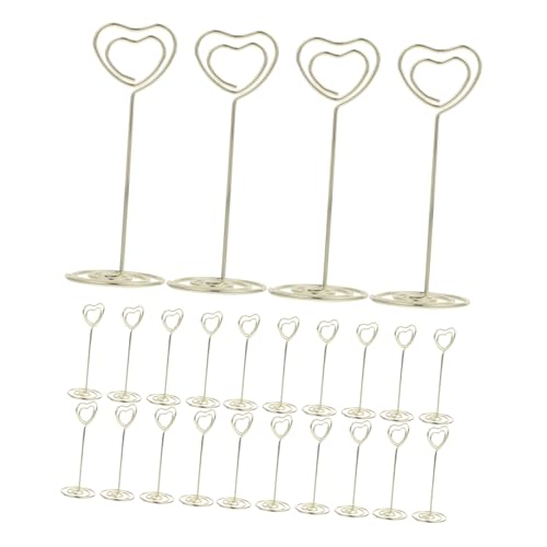 Homoyoyo 24 Stück Teiliges Herzform Tischkartenhalter aus Langlebigem Metall Goldfarbene Foto und Menükartenclips für Hochzeit Party Büro und Dekoration Homoyoyo 24 Stück Teiliges Herzform Tischkartenhalter aus Langlebigem Metall Goldfarbene Foto und Menükartenclips für Hochzeit Party Büro und Dekoration von Homoyoyo