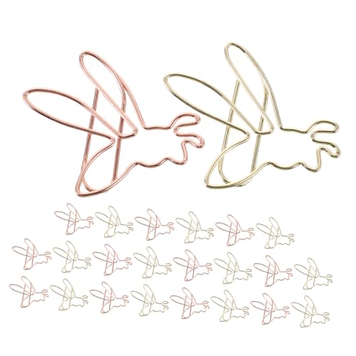 Homoyoyo 24 Stück Teiliges Kleine Metall Paper Clamps in Gold und Roségold Kreative Niedliche Bienen Büroklammern für Organisation von Dokumenten Wiederverwendbar und Vielseitig für Büro Homoyoyo 24 Stück Teiliges Kleine Metall Paper Clamps in Gold und Roségold Kreative Niedliche Bienen Büroklammern für Organisation von Dokumenten Wiederverwendbar und Vielseitig für Büro von Homoyoyo