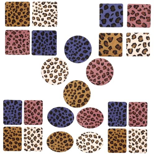 Homoyoyo 24 Stück Teiliges Leopardenmuster aufbügelflicken Strapazierfähige Selbstklebende Patches für Jacken Mäntel Taschen und DIY kleidungsreparatur Vielseitig Einsetzbar Farbenfroh Homoyoyo 24 Stück Teiliges Leopardenmuster aufbügelflicken Strapazierfähige Selbstklebende Patches für Jacken Mäntel Taschen und DIY kleidungsreparatur Vielseitig Einsetzbar Farbenfroh von Homoyoyo