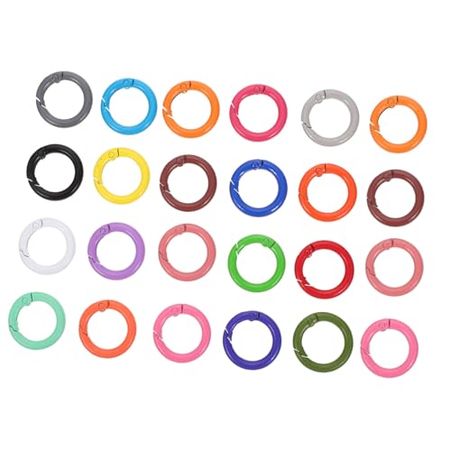 Homoyoyo 24 Stück Teiliges Metall Schnapp Federringe für DIY Schlüsselanhänger Taschen Handtaschen und Zubehör Langlebig Einfach zu Öffnen und Vielseitig Einsetzbar Zufällige Farbe Homoyoyo 24 Stück Teiliges Metall Schnapp Federringe für DIY Schlüsselanhänger Taschen Handtaschen und Zubehör Langlebig Einfach zu Öffnen und Vielseitig Einsetzbar Zufällige Farbe von Homoyoyo