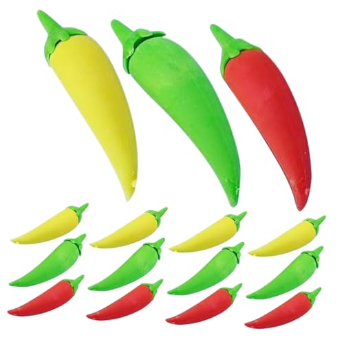 Homoyoyo 24 Stück Teiliges Mini Chili Radiergummis aus Weichem Tpr Niedliche Künstliche Gemüse Radierer für Lustige Pfeffer Puzzle Radiergummis als Party Mitgebsel für Junge Mädchen Homoyoyo 24 Stück Teiliges Mini Chili Radiergummis aus Weichem Tpr Niedliche Künstliche Gemüse Radierer für Lustige Pfeffer Puzzle Radiergummis als Party Mitgebsel für Junge Mädchen von Homoyoyo
