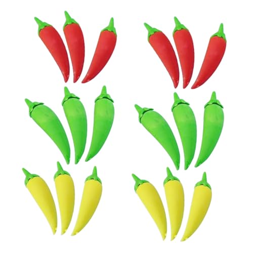 Homoyoyo 24 Stück Teiliges Mini Radiergummis in Chili pfeffer Form Weiche Tpr materialien Dekorative und Bruchsichere Radierer Party geschenke und Schulbelohnungen für Jugendliche von Homoyoyo