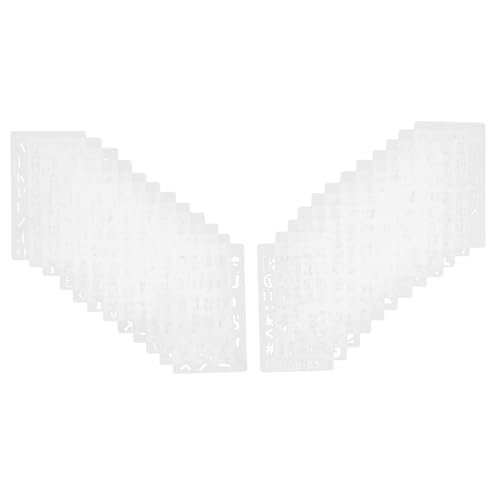 Homoyoyo 24 Stück Teiliges Schablonen Set mit Alphanumerischen Malvorlagen Wiederverwendbare Buchstaben und Zahlenschablonen Weißes DIY Vorlage Set für Planer Scrapbooking Notizbücher und Homoyoyo 24 Stück Teiliges Schablonen Set mit Alphanumerischen Malvorlagen Wiederverwendbare Buchstaben und Zahlenschablonen Weißes DIY Vorlage Set für Planer Scrapbooking Notizbücher und von Homoyoyo