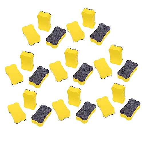 Homoyoyo 24 Stück Whiteboard-radierer Tafellöscher Aus Filz Radiergummi Tafelreiniger Wischer Whiteboards Trocken Abwischbar Planke Whiteboard-reinigungs-radierer Groß Eva Filztuch Yellow von Homoyoyo
