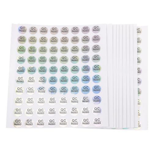 Homoyoyo 2400 Stück Teiliges Qc Passed Labels Selbstklebend Qualitätstest Aufkleber Wetterbeständige Prüfplaketten für Lagerware Klare Statuskennzeichnung Langlebige Haftetiketten Homoyoyo 2400 Stück Teiliges Qc Passed Labels Selbstklebend Qualitätstest Aufkleber Wetterbeständige Prüfplaketten für Lagerware Klare Statuskennzeichnung Langlebige Haftetiketten von Homoyoyo