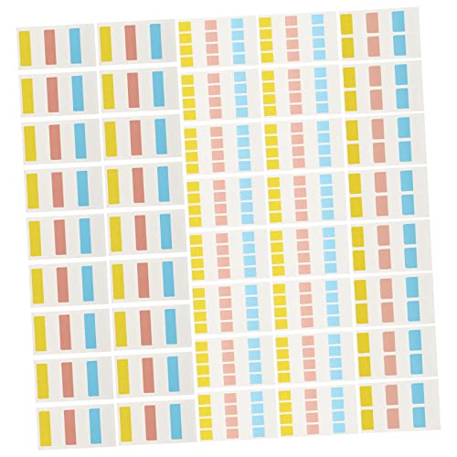 Homoyoyo 240Stücke Klebende Memo Pads Etikettenaufkleber Buchmarkierer Indexetiketten für Täglichen Gebrauch Große Kleine und Mittlere Aufkleber von Homoyoyo