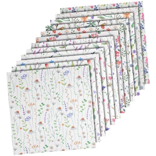 Homoyoyo 24Blätter Scrapbook Papier mit Blumenmustern Dekoratives Bastelpapier für Kartenherstellung und Journaling Vielseitig Einsetzbar Verschiedene Designs von Homoyoyo
