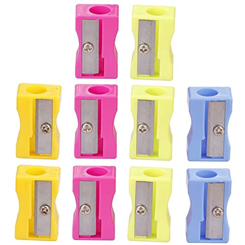 Homoyoyo 24Stücke Mini Bleistiftspitzer Aus Bunten Handheld Manuell Für Schule Kompakte Praktische Bleistiftspitzer von Homoyoyo