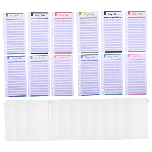 Homoyoyo 24Stücke PVC Reißverschluss Ring Einlegeblätter für Haushaltsbuch und Budgetplanung Tragbar und Bequem für Ordner Homoyoyo 24Stücke PVC Reißverschluss Ring Einlegeblätter für Haushaltsbuch und Budgetplanung Tragbar und Bequem für Ordner von Homoyoyo