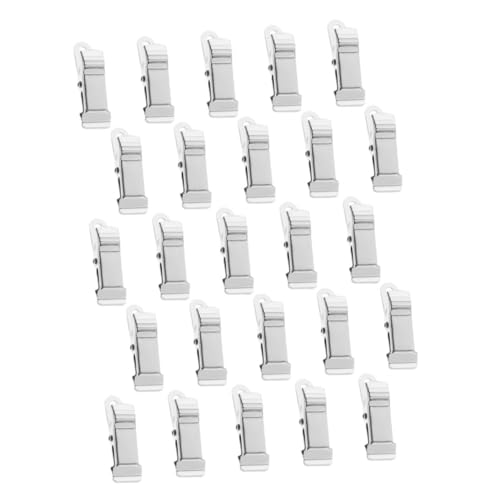 Homoyoyo 25 Stück Clips Silbergraue Metallbinderclips für DIY Projekte Fotowand und Notizen Vielseitige Klammern mit Loch für Bastelarbeiten und Bürobedarf von Homoyoyo