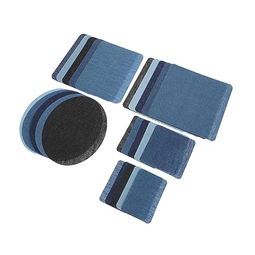 Homoyoyo 25 Stück Denim-Aufkleber Jeans Applikationen Stickerei Zubehör sticken groß Kleidungsflicken Stoffapplikation Kleidungsaufnäher Reparaturflicken für Kleidung Kleidungsstück Patches von Homoyoyo