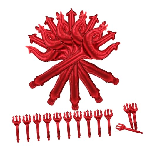 Homoyoyo 25 Stück Teiliges Aluminiumfolie Luftballon Halloween Teufelshorn Haarreif Trident Kostüm Requisiten Partydekoration für Indoor Outdoor Festlichkeiten Homoyoyo 25 Stück Teiliges Aluminiumfolie Luftballon Halloween Teufelshorn Haarreif Trident Kostüm Requisiten Partydekoration für Indoor Outdoor Festlichkeiten von Homoyoyo