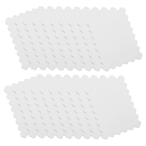 Homoyoyo 25 Stück Teiliges Aquarellpapier Karten Weiß Blanko Postkarten für DIY Basteln Scrapbooking Stanzformen Stempelrahmen Kreative Kunstpapier von Homoyoyo