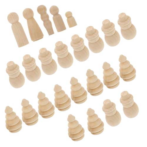 Homoyoyo 25 Stück Teiliges DIY Holzornament Unbehandelte Mini Holzrohlinge Naturbelassene Holzdeko für Kindergartenkinder zum Bemalen und Basteln Weihnachtsbaum Familie und Schneemann Homoyoyo 25 Stück Teiliges DIY Holzornament Unbehandelte Mini Holzrohlinge Naturbelassene Holzdeko für Kindergartenkinder zum Bemalen und Basteln Weihnachtsbaum Familie und Schneemann von Homoyoyo