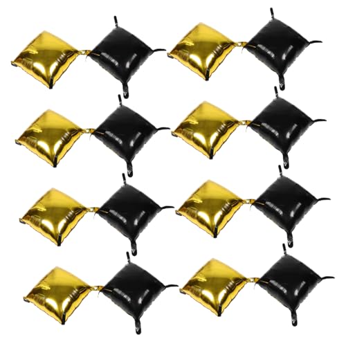 Homoyoyo 25 Stück Teiliges Doppelseitiges Quadratisches Ballon Schwarze und Goldene Folienballons mit Stabilem Band für Geburtstags Hochzeits und Babyparty Dekoration Homoyoyo 25 Stück Teiliges Doppelseitiges Quadratisches Ballon Schwarze und Goldene Folienballons mit Stabilem Band für Geburtstags Hochzeits und Babyparty Dekoration von Homoyoyo