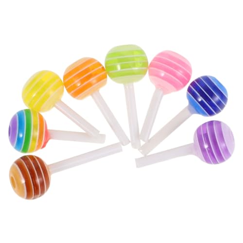 Homoyoyo 25 Stück Teiliges Nail Art Candy Shape Resin Nagelsticker Lutscher Nail Charms für DIY Maniküre Damen und Mädchen Nageldekoration von Homoyoyo