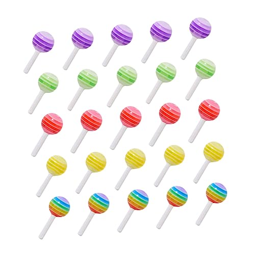 Homoyoyo 25 Stück Teiliges Resin Nail Charms Umweltfreundlich Langlebig Candy Design für DIY Maniküre Zubehör Nageldekoration Einfache Anwendung von Homoyoyo