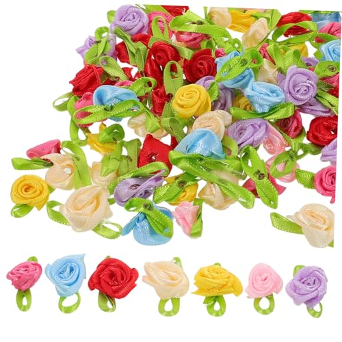 Homoyoyo 250 Stück Mini Satinband Rosen Kunstvolle Stoffblumen mit Blättern Pflegefreie Realistische Applikationen für DIY Handwerk Hochzeit Dekoration Homoyoyo 250 Stück Mini Satinband Rosen Kunstvolle Stoffblumen mit Blättern Pflegefreie Realistische Applikationen für DIY Handwerk Hochzeit Dekoration von Homoyoyo