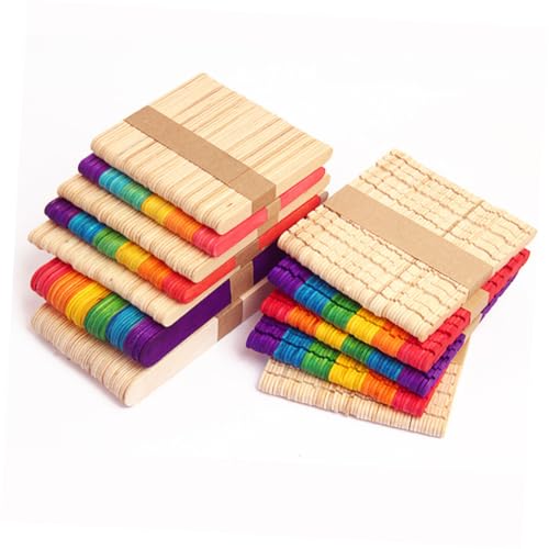 Homoyoyo 250Stücke DIY Bastelstäbe Holz Eisstäbchen für Projekte Bund Holzfarbe für Kindergarten Bastelaktivitäten Gruppenprojekte und Mehr Homoyoyo 250Stücke DIY Bastelstäbe Holz Eisstäbchen für Projekte Bund Holzfarbe für Kindergarten Bastelaktivitäten Gruppenprojekte und Mehr von Homoyoyo