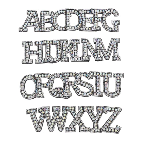 Homoyoyo 26 Buchstaben Zum Aufbügeln Strass Verzierung Glitzer Alphabet Aufkleber Für Selbstgemachte Kleidungsdekoration – Stoffzubehör Für Hüte Taschen Und Kunsthandwerk Homoyoyo 26 Buchstaben Zum Aufbügeln Strass Verzierung Glitzer Alphabet Aufkleber Für Selbstgemachte Kleidungsdekoration – Stoffzubehör Für Hüte Taschen Und Kunsthandwerk von Homoyoyo