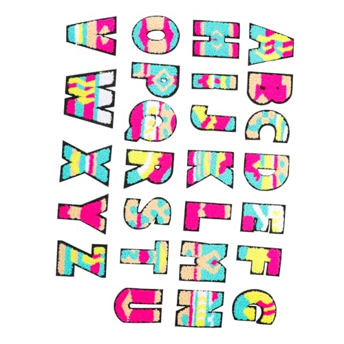 Homoyoyo 26 Stück Teiliges Bügelbuchstaben Bestickte Bunte Applikationen zum Aufbügeln Weiche Textilpatches für Kleidung Reparatur und Dekoration Einfaches Anbringen Shirts Jeans Taschen Homoyoyo 26 Stück Teiliges Bügelbuchstaben Bestickte Bunte Applikationen zum Aufbügeln Weiche Textilpatches für Kleidung Reparatur und Dekoration Einfaches Anbringen Shirts Jeans Taschen von Homoyoyo