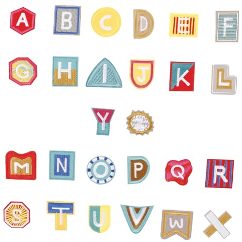 Homoyoyo 26 Stück Teiliges Bunte Bügelbuchstaben Patches Bestickte Aufnäher zum Aufbügeln für Kleidung Taschen Hüte DIY Textil Dekoration und Reparatur Einfache Anwendung Langlebig und Homoyoyo 26 Stück Teiliges Bunte Bügelbuchstaben Patches Bestickte Aufnäher zum Aufbügeln für Kleidung Taschen Hüte DIY Textil Dekoration und Reparatur Einfache Anwendung Langlebig und von Homoyoyo