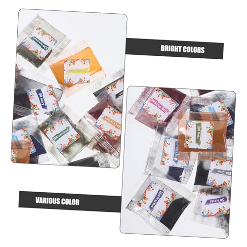 Homoyoyo 26 Stück Teiliges DIY Stofffärbepulver Lebendige Tie Dye Farben Ungiftiges Farbpulver für Textilien zum Färben von Shirts Schals Kissen Taschen Bastelset für Erwachsene von Homoyoyo