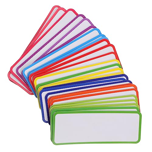 Homoyoyo 27 Stück Teiliges Set Magnetische Etiketten Wiederverwendbare Abwischbare Memo Tags für Kühlschrank und Whiteboard Flexible Magnete mit Trockener Beschriftungsfläche für Büro und Homoyoyo 27 Stück Teiliges Set Magnetische Etiketten Wiederverwendbare Abwischbare Memo Tags für Kühlschrank und Whiteboard Flexible Magnete mit Trockener Beschriftungsfläche für Büro und von Homoyoyo