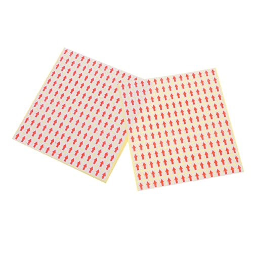 Homoyoyo 2700 Stück Rote Kleine Pfeilaufkleber Selbstklebende Etiketten für Unqualifizierte Produkte Starke Haftung Auffälliges Design zur Kennzeichnung und Organisation von Homoyoyo