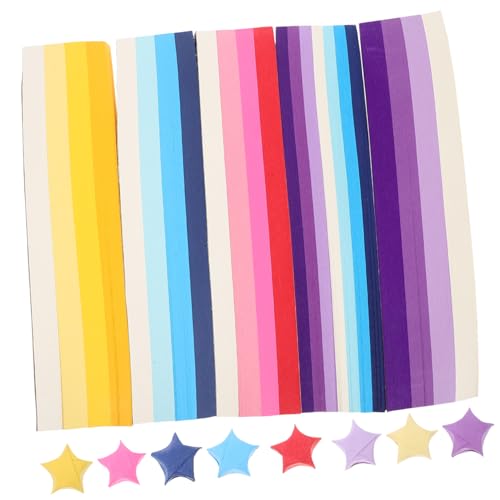 Homoyoyo 2700 Stück Teiliges Origami Papier Sterne Farbiges Papierstreifen DIY Bastelset mit Farbverlauf Leicht Mitteldicke Papierstreifen für Dekoration Party Scrapbooking Geschenkideen Homoyoyo 2700 Stück Teiliges Origami Papier Sterne Farbiges Papierstreifen DIY Bastelset mit Farbverlauf Leicht Mitteldicke Papierstreifen für Dekoration Party Scrapbooking Geschenkideen von Homoyoyo