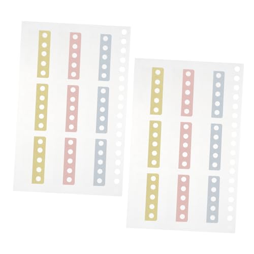 Homoyoyo 2Blätter Haftnotizen Tabs für Seitenmarkierungen Beschriftbare Index Tabs für Dokumente Einfach zu Verwenden Büro Schule und Zuhause Packung von Homoyoyo