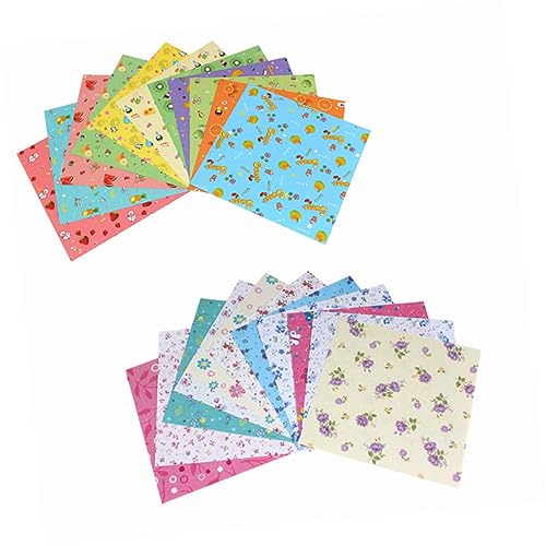 Homoyoyo 2Packungen Faltpapier mit Einseitig Bedrucktem Origami Papier Fruchtmuster für Kreative Bastelprojekte und DIY Aktivitäten mit Kindern von Homoyoyo