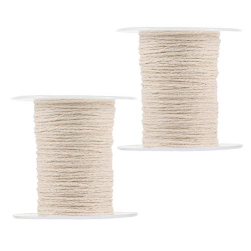 Homoyoyo 2Rollen Geflochtene Kerzendochte Baumwolle Rauchfrei für Bastelprojekte Leicht Zuschneidbar Homoyoyo 2Rollen Geflochtene Kerzendochte Baumwolle Rauchfrei für Bastelprojekte Leicht Zuschneidbar von Homoyoyo