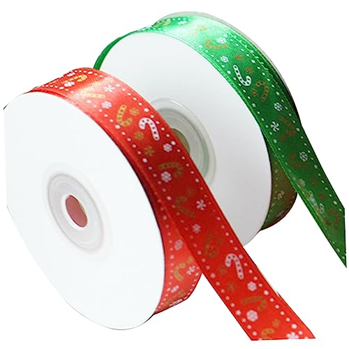 Homoyoyo 2Rollen Weihnachtsband Mit Cartoonhaftem Muster Dekorative Geschenkband Für Geschenkverpackungen Bastelprojekte Und Weihnachtsdekorationen Yards Homoyoyo 2Rollen Weihnachtsband Mit Cartoonhaftem Muster Dekorative Geschenkband Für Geschenkverpackungen Bastelprojekte Und Weihnachtsdekorationen Yards von Homoyoyo