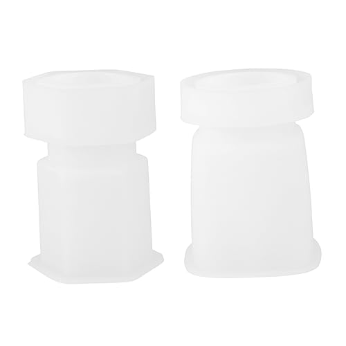 Homoyoyo 2Sätze Silikon Gießformen für DIY Vorratsgläser mit Deckel für Harzprojekte Kreative Bastelarbeiten für Bastel Fans von Homoyoyo