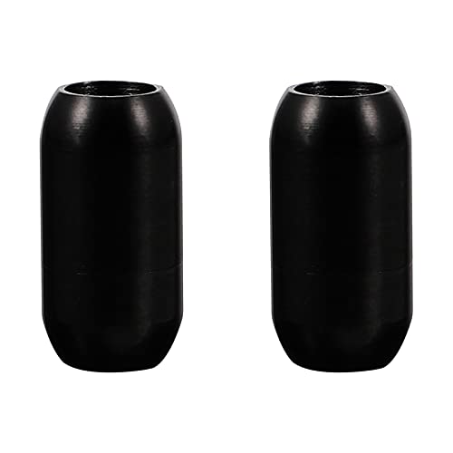 Homoyoyo 2Stücke Armband Schnallen DIY Schmuckverschluss für Armband und Halskette Schwarze Lederband Verbindungsschnalle Langlebig und Tragbar von Homoyoyo