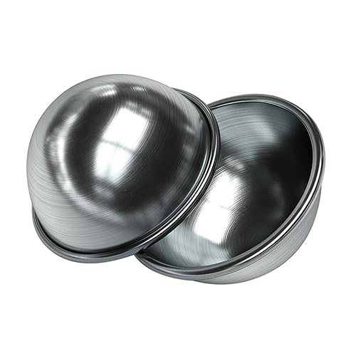 Homoyoyo 2Stücke Badekugel Formen Metall für DIY Badebomben Langlebig und Ergonomisch Vielseitig Einsetzbar für und Mehr von Homoyoyo
