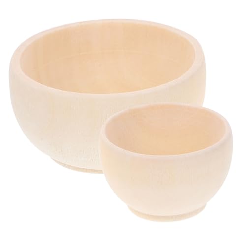 Homoyoyo 2Stücke DIY Leere Holzschalen Natürliche Ungeschliffene Holzrohlinge für Bastelprojekte Dekoration für Hochzeiten und Partys Einfach zu Bemalen Gestalten Homoyoyo 2Stücke DIY Leere Holzschalen Natürliche Ungeschliffene Holzrohlinge für Bastelprojekte Dekoration für Hochzeiten und Partys Einfach zu Bemalen Gestalten von Homoyoyo