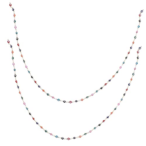 Homoyoyo 2Stücke DIY Schmuckkette Überzogen Tropfenkette Handgemachte Kette für Armbänder Halsketten und Ohrringe Robustes und Elegantes Design Homoyoyo 2Stücke DIY Schmuckkette Überzogen Tropfenkette Handgemachte Kette für Armbänder Halsketten und Ohrringe Robustes und Elegantes Design von Homoyoyo