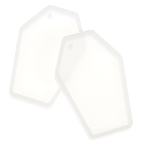 Homoyoyo 2Stücke DIY Silikonform für Schlüsselanhänger Gießform für Epoxy Dekoratives Handwerk Langlebig und Leicht zu Reinigen für Schmuck und DIY Bastelarbeiten von Homoyoyo